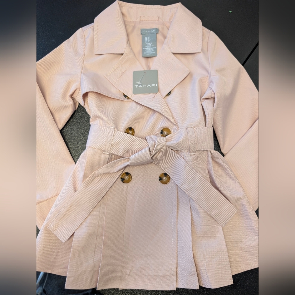 Tahari Kids Blush Trench Coat